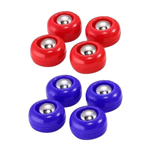 kowaku 8 Pieces Shuffleboard Pucks, Tabletop Sliding Pucks, Portable 25mm Indoor Shuffleboard Games Pucks for Family Games