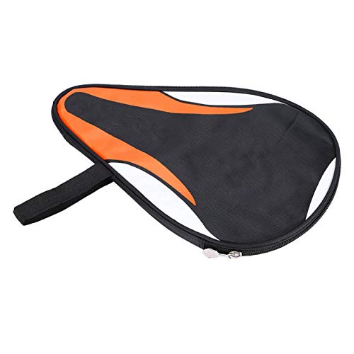 OUKENS Ping Pong Paddle Case, 11.8x7.5x0.6in Waterproof Dustproof Oxford Full Protection Tennis Racket Case Table Tennis Paddle Bag