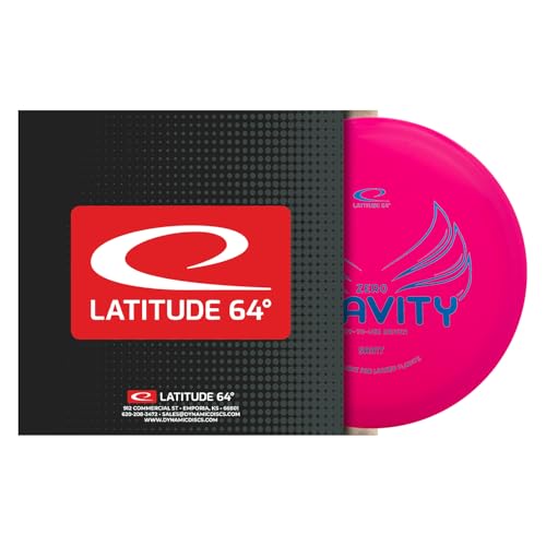 Latitude 64 Gravity Saint | Stable Disc Golf Fairway Driver | Floats in Water | Lightweight w/High Glide & Precise Control | Floating Disc Golf Driver | Grippy Base Plastic | 120-130g (Pink) - color: Pink