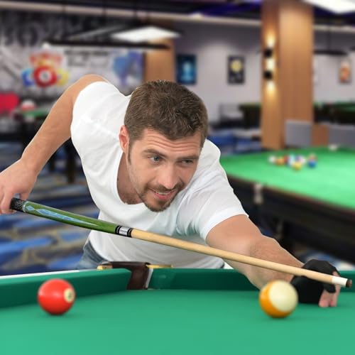 Pool Stick Set of 4,Pool Cues Sticks Made of Premium Maple Wood, Includes 4 Extra Billiard Chalk for Pool Cues, 58" Billiard House Bar Pool Cue Sticks for Professional Billiard Players - color: Pool cues-B03
