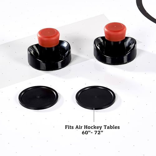 Hall of Games Air Hockey Table, Indoor Arcade Gaming Sets with Electronic Score Systems, Perfect for Family Game Rooms - style: Pushers for Medium Tables