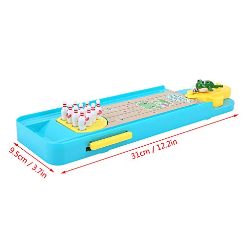 Entertainment Table Bowling Toys Mini Desktop Bowling Game Set Suitable for Children Adults Office Stress Relief Lightweight Portable Plastic Pictured As Picture