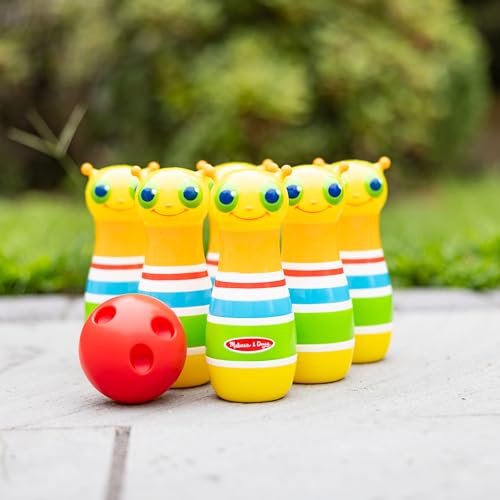 Melissa & Doug Sunny Patch Giddy Buggy Bowling Action Game - 6 Bug Pins, 1 Plastic Ball