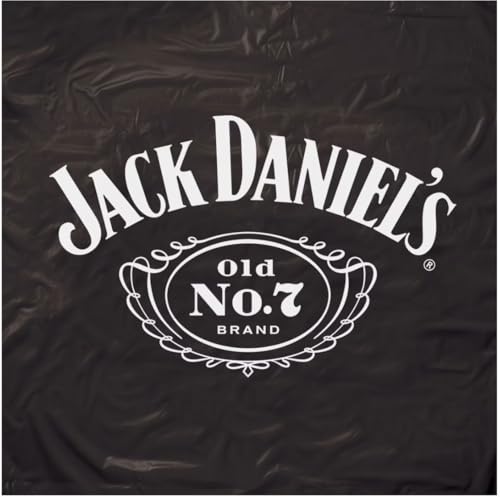 Jack Daniel's s JD Black Vinyl Pool Table Cover - Durable, Waterproof Protector, Fits Standard Tables - Ideal for Home, Bars & Game Rooms - JD-30135