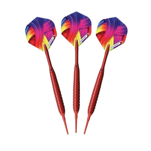 Elkadart Neon Soft Tip Darts, 18-Gram - color: Neon/Red