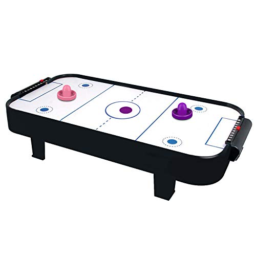 ONE250 Air Hockey Pushers and Red Air Hockey Pucks, Goal Handles Paddles Replacement Accessories for Game Tables (4 Striker, 4 Puck Pack) - color: Pink & Purple