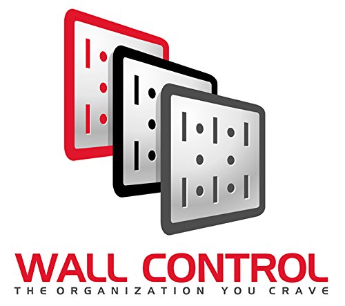 Wall Control Office Wall Mount Desk Storage and Organization Kit, Black/Blue - color: Black/Blue