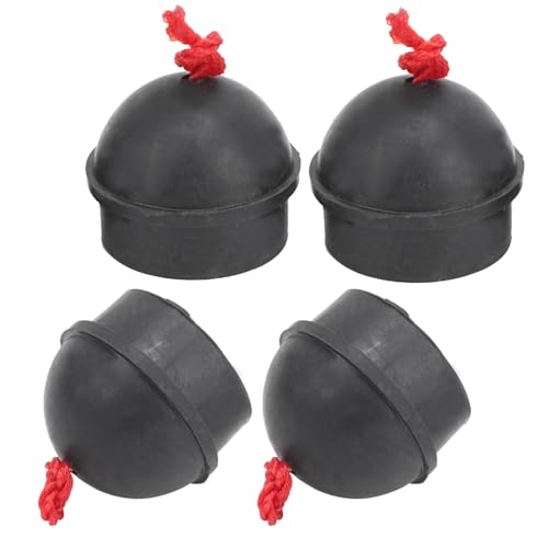 4pcs Cue Chalk Holder, Rubber Chocolate Powder Accessory Pocket Billiard Pool Chalk Holders with String for Pool Cue Stick(Black)