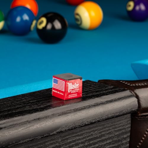 Master Billiard/Pool Cue Chalk Box, 12 Cubes - color: Black