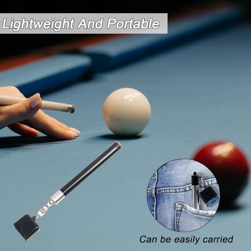LAKE OF FIRE Pool Cue Chalk Holder – 2-in-1 Billiard Accessory with Pool Chalk Holder & Cue Tip Tool - color: Black, style: Square
