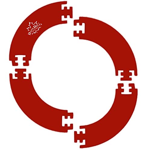 HAN'S DELTA Professional Dartboard Backboard Surround Wall Protector - color: Red Round
