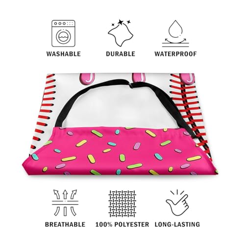 Castle Fairy Ice Cream Drip Baseball Kids Kitchen Apron - color: Rose Pink