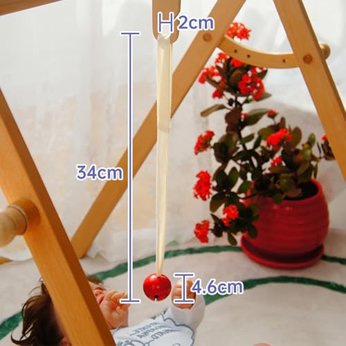 Yellow Bell with Ribbon, Montessori Baby Toy - color: Yellow