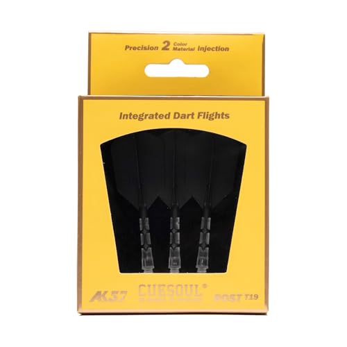 CUESOUL ROST T19 Integrated Dart Shaft and Flight Slim Shape M Size 28mm - color: Black