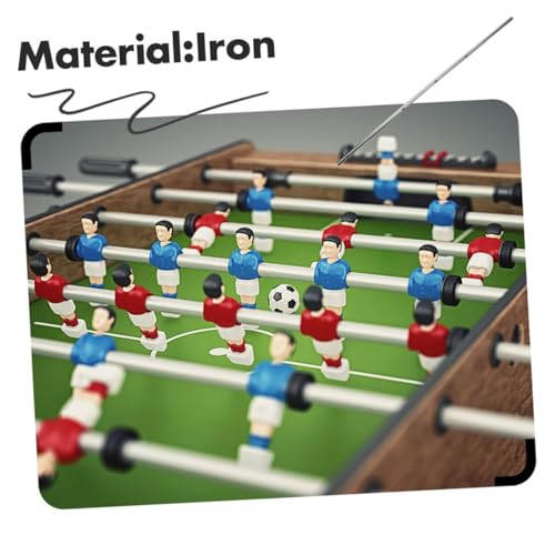 2pcs Foosball Table Replacement Rods Extended Steel Poles Operation Handles for Adult and Tabletop Soccer Game Accessories