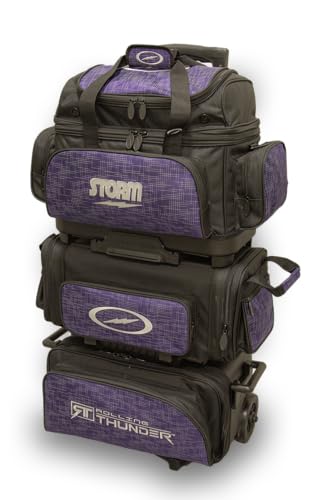 Storm 6 Ball Rolling Thunder Bowling Bag- Abstract Purple/Black
