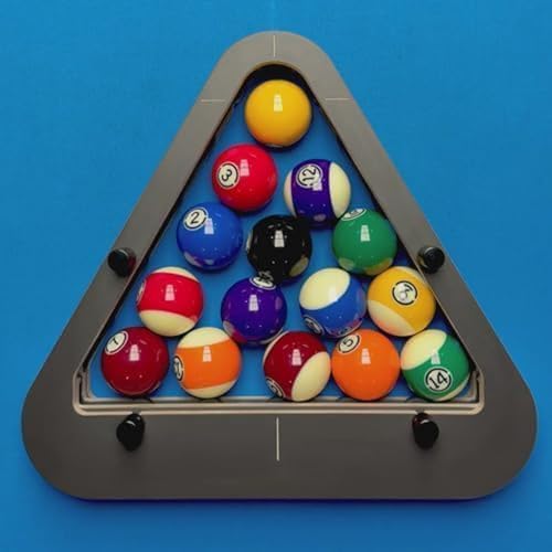 Professional Billiard Rack System, Heavy Duty Solid Wood Triangle/Diamond Pool Ball Racks, Adjustable Solid Wood Triangle & Magic Rack for Standard Billiard Balls, Home/Bar/Club Use - size: B