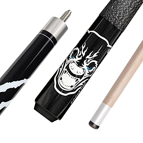 Pool Cue, 58" 2-Piece Pool Sticks for Adults, Pool Table Sticks 18/19/20/21 Oz, Irish Linen Wrap Pool Cue Stick, House Bar Pool Cues for Men Women - size: 19oz
