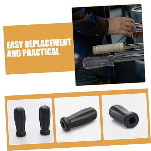 ibasenice 2pcs Plastic Foosball Table Handle Grips and Comfortable End Caps for Table Soccer Rods Replacement
