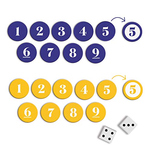 Galison Roll Out! Game – Fun, Easy to Play Dice Game for Kids, Ideal for 2 Players, Ages 6+ – Convenient Storage Tin and Instructions Included, Great Travel Activity for Kids - style: Roll Out!