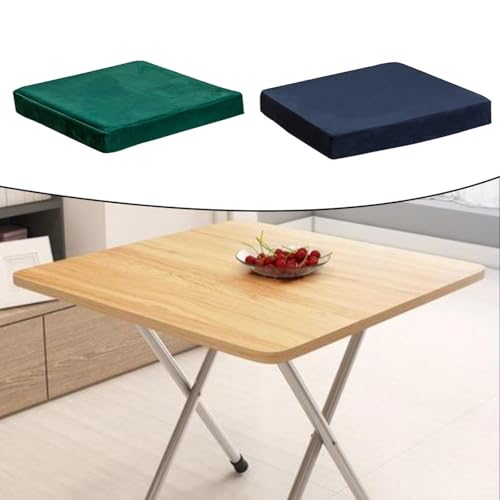 Felt Square Game Table Cover For Table Games,Dark Green And Navy Blue Smooth Soft Texture,Fits 34X34 Inch Or 36X36 Inch Tables(34 * 34inch navy blue)
