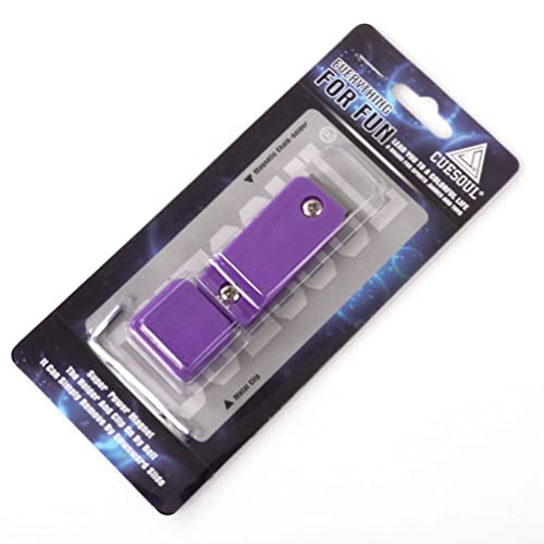 CUESOUL Billiards Magnetic Pool Cue Chalk Holder for Billiard Belt Clip - color: Purple