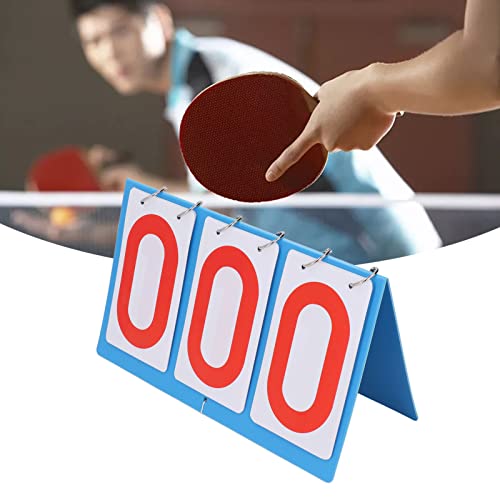 Scoreboard Flipper, Portable 3-Digit Flip Scoreboard Tabletop Score Keeper for Volleyball Basketball Table Tennis