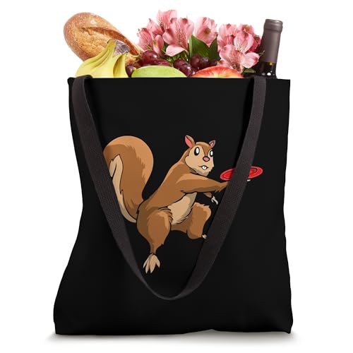 Squirrel Who Plays Disc Golf - Disc Golf Squirrel Tote Bag