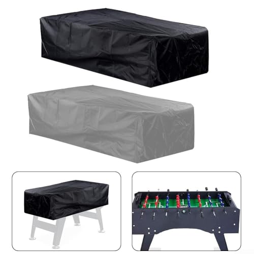 Waterproof Table Football Table Cover, 420D Oxford Fabric, 160 x 115 x 50 cm, Dustproof, UV Resistant, Outdoor Protection, with Storage Bag (Black)