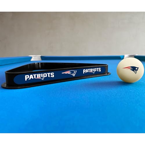 Imperial NFL Cue Ball & Rack Set - color: New England Patriots, White