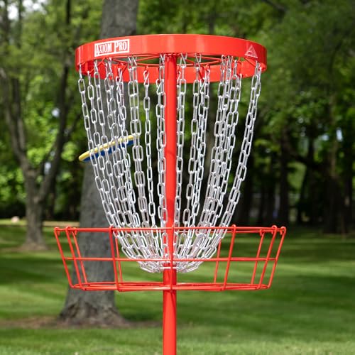 Axiom Discs Pro 24-Chain Disc Golf Basket - color: Red
