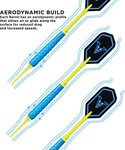 Viper V Glo Soft Tip Darts - color: Blue