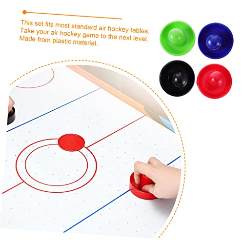 1Set Air Hockey and Pucks Durable Hockey Parts for Game Tables Paddles Colors with Pucks for Family Fun and Game Night