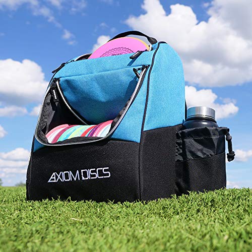 Axiom Discs Shuttle Disc Golf Backpack Bag (Choose Your Style and Color) - color: Heather Gray, style: Without Velcro Side Panel