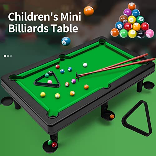 Mini Billiards Desktop Table Toy Game Set Billiards Smooth Decompress Toys 1 Set - color: S