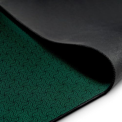5mm Thickness Board Game Mat Black 42 x 66 Inches, Super Cushioned Table Cover for Mahjong, Poker, Playing Cards, Tile Games Dominoes Neoprene Gaming Playmat with Carrying Bag (Green, 42 x 66 Inches) - color: Green, size: 42 x 66 Inches
