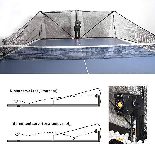 Table Tennis Robot/Ping Pong Ball Machine,Automatic Table Tennis Machine for Training/Tabletop Table Tennis Games with Customize Spin, Frequency, Ball Speed,Landing, Height - color: Q8-PRO Advanced Edition