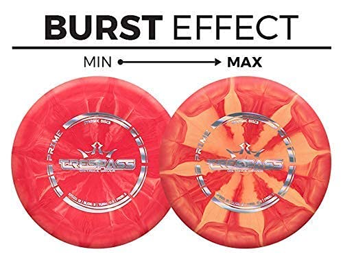 Dynamic Discs Prime Burst Escape Disc Golf Driver | Frisbee Golf Fairway Driver | Neutral Flying Golf Disc | Stamp Colors Will Vary - color: Orange