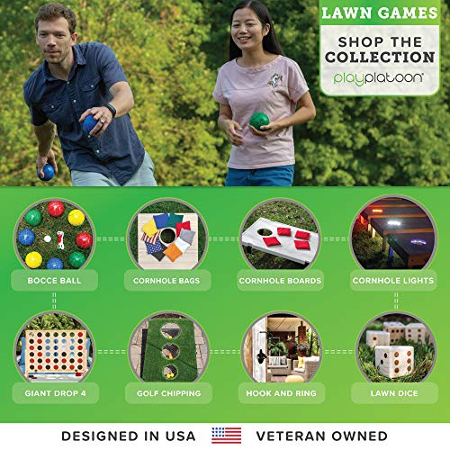 Play Platoon Lawn Dice - Giant Wooden Yard Dice Game for Playing Endless Outdoor Games