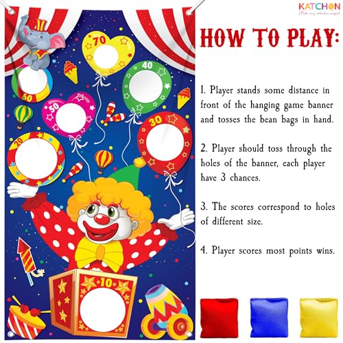 KatchOn, Large Carnival Games for Adults- 54 x 34 Inch | Carnival Theme Party | Circus Theme Decorations | Circus Party Decor