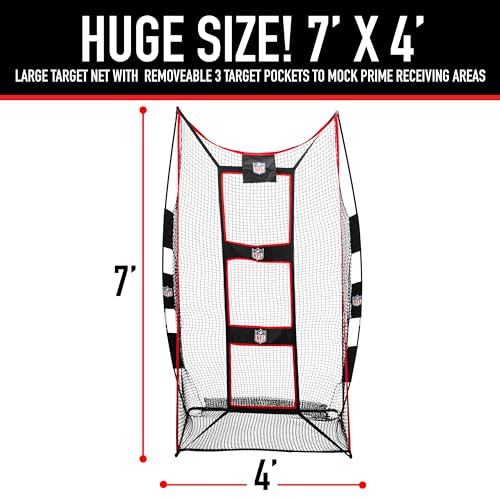 Franklin Sports Football Accuracy Targets- Kicking and Throw Training - 2 in 1 Football Target - 7' x 4' or 8' x 8' - size: 7' X 4'