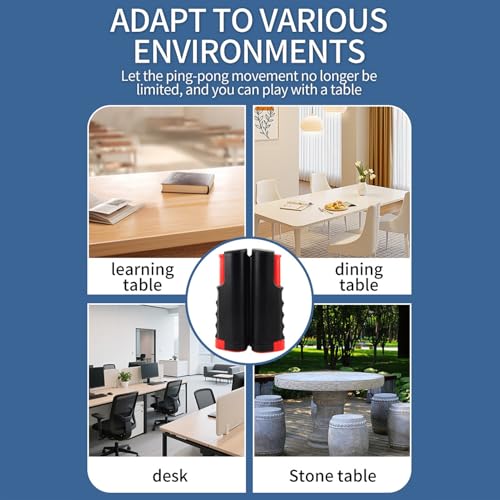 Table Tennis Net Stand, Retractable Design, 20x15x6cm, Tennis Net Post, Sports Pong Mest, Easy to Carry, for Home, Indoor Practice, Training, Game Play,