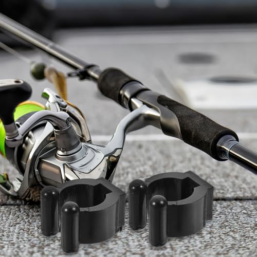 10pcs Elegant Wall-mounted Fishing Rod Holder Clips for Pool Cue Storage