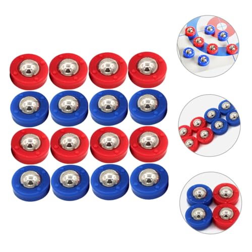 28pcs Mini Shuffleboard Pucks Outdoor Curling Game Desktop Boys and Girls Party Rolling Beads