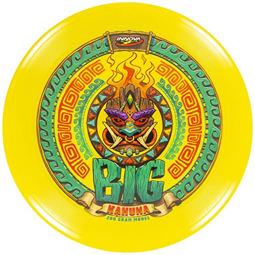 Innova Big Kahuna INNmold Beach Disc 200g – Designed to Handle High Winds, Easy to Grip Rim - color: Yellow