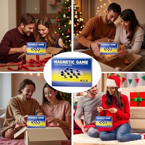 Magnet Chess Game Magnet Game with String for Easter Basket Stuffers Family Games Night, Great Fun Puzzle Strategy Games for Family & Party, Camping Tops, Game Collections