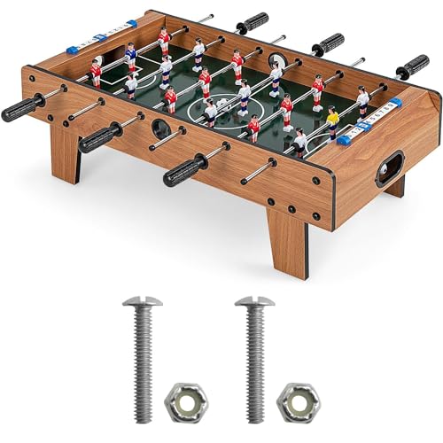 10 Sets 1 Inch Hardware Repair Kit Footballer Nut Set Silver Football Tabletop Game Nut Set Suitable for Tabletop Football Game Mounting Screw