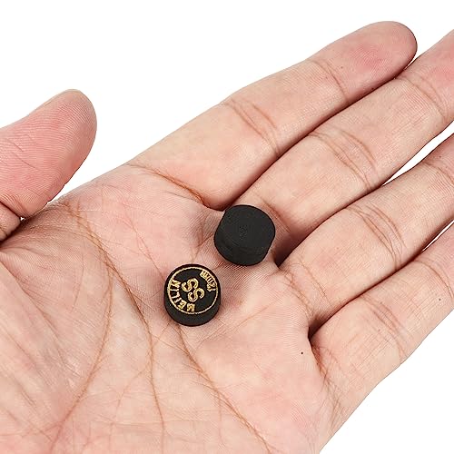 M METERXITY Pool Cue Tips - Laminated Billiard Cue Tips Multiple Layer Faux Leather Apply to Pool Cues/Snooker - size: 12mm, style: Super Soft