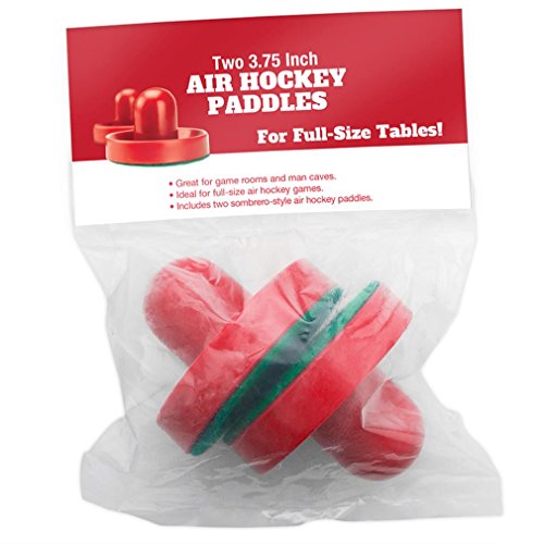Brybelly Air Hockey Paddles - Sombrero Style Accessories for Gaming Tabletop for Kids & Adults - 3 Inch Small - 2 Paddles