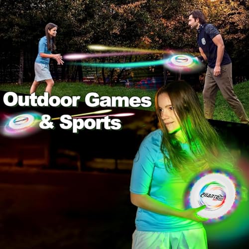 Flying Disc with Million Colors, 13 Lighting Modes 35 Bright Waterproof Flying Ring, Camping for Kids Teens Adults Boys Girls, Perfect for Ages 6+, Gift for Kids